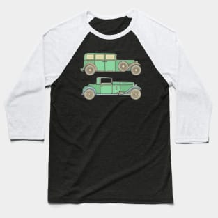 Green Classic Car Baseball T-Shirt